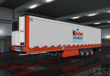 Мод Kinder Ice Cream версия 1.0 для Euro Truck Simulator 2 (v1.32.x, - 1.34.x)