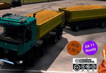 Мод Kipper Agrar Trailer версия 1.0 для Euro Truck Simulator 2 (v1.35.x, 1.36.x)