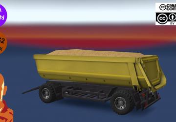 Мод Kipper Agrar Trailer версия 09.12.19 для Euro Truck Simulator 2 (v1.35.x, 1.36.x)