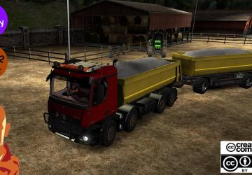 Мод Kipper Agrar Trailer версия 09.12.19 для Euro Truck Simulator 2 (v1.35.x, 1.36.x)