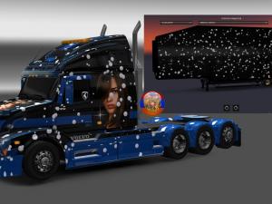 Мод Комбо скин Ana Beatriz Barros для Volvo VNL670 v1.0 для Euro Truck Simulator 2 (v1.28.x, - 1.32.x)