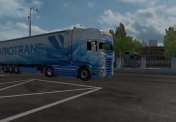 Мод Комбо скин пак Vikotrans для Scania RS RJL v2.0 для Euro Truck Simulator 2 (v1.34.x)