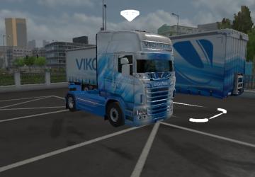 Мод Комбо скин пак Vikotrans для Scania RS RJL v2.0 для Euro Truck Simulator 2 (v1.34.x)