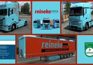 Мод Комбо скин Reineke Spedition версия 1.0 для Euro Truck Simulator 2 (v1.43.x)