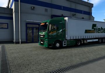 Мод Комбо скин Spedition Siebel GmbH версия 1.0 для Euro Truck Simulator 2 (v1.42.x)