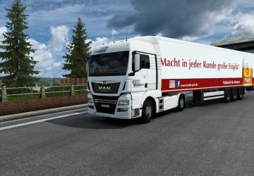 Мод Комбо скин Tyskie версия 1.0 для Euro Truck Simulator 2 (v1.43.x)