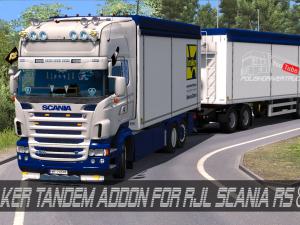 Мод Kraker Tandem addon for Scania RJL версия 1.0 для Euro Truck Simulator 2 (v1.28.x)