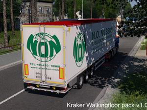 Мод Kraker Walkingfloor Trailer версия 1.2 для Euro Truck Simulator 2 (v1.28.x)