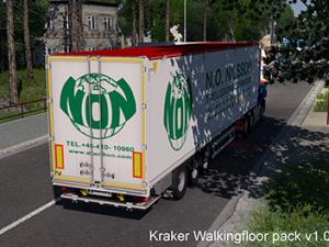 Мод Kraker Walkingfloor Trailer версия 1.3 для Euro Truck Simulator 2 (v1.28.x)