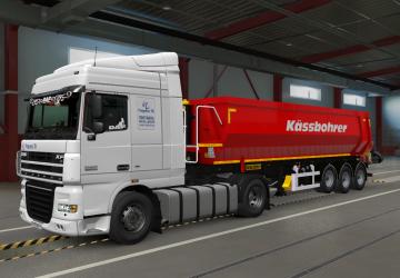 Мод Красный скин Kassbohrer версия 1.0 для Euro Truck Simulator 2 (v1.39.x, - 1.41.x)