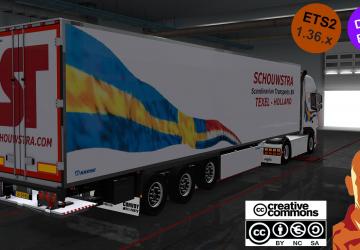 Мод Krone Jelle Schouwstra версия 1.3 для Euro Truck Simulator 2 (v1.58.x)