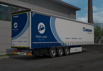 Мод Krone ProfiLiner Reworked версия 1.6 для Euro Truck Simulator 2 (v1.43.x)