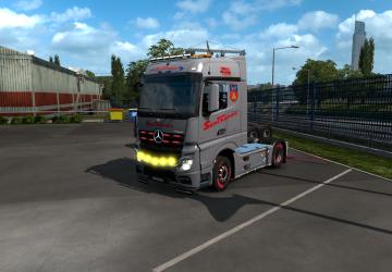 Мод Krone Sontransa для Mercedes MP4 и Krone Cooliner v1.0 для Euro Truck Simulator 2 (v1.35.x, - 1.37.x)