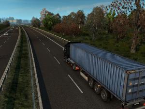 Мод Late Autumn «Поздняя осень» Weather Mod версия 5.0 для Euro Truck Simulator 2 (v1.26x)