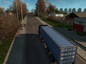 Мод Late Autumn «Поздняя осень» Weather Mod версия 5.1 для Euro Truck Simulator 2 (v1.28.x)