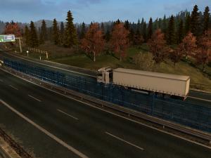 Мод Late Autumn «Поздняя осень» Weather Mod версия 5.3 для Euro Truck Simulator 2 (v1.30.x)