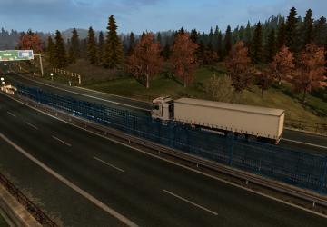 Мод Late Autumn «Поздняя осень» Weather Mod версия 5.4 для Euro Truck Simulator 2 (v1.31.x)