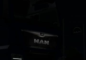 Мод Логотип с подсветкой для MAN версия 1.0 для Euro Truck Simulator 2 (v1.28.x, 1.30.x)