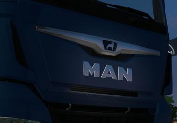 Мод Логотип с подсветкой для MAN версия 1.0 для Euro Truck Simulator 2 (v1.28.x, 1.30.x)