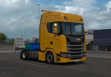 Мод Low deck chassis addon for Eugene Scania NG v1.0 для Euro Truck Simulator 2 (v1.35.x)