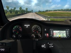 Мод MAN Custom Dashboard версия 9.0 для Euro Truck Simulator 2 (v1.40.x, - 1.42.x)