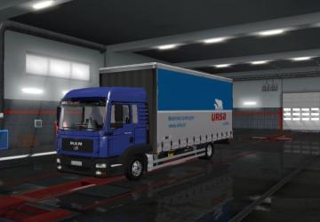 Мод Man TGL Tandem версия 1.0 для Euro Truck Simulator 2 (v1.35.x, 1.36.x)