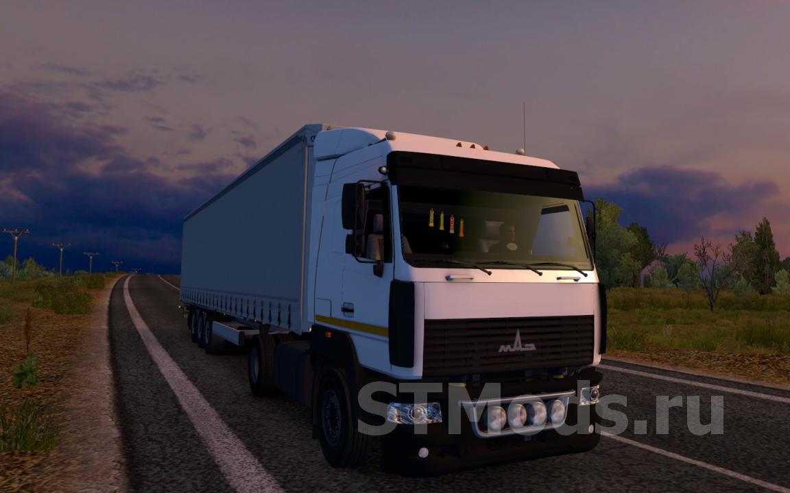 Скачать мод МАЗ 5440/5340 А8 версия 1.0 для Euro Truck Simulator 2  (v1.35.x, 1.36.x)