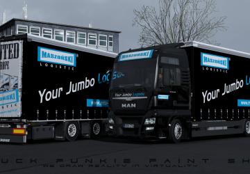 Мод Mazonski Tandem Skinpack версия 1.0 для Euro Truck Simulator 2 (v1.35.x, 1.36.x)