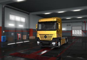 Мод Mercedes Actros MP2 версия 1.1 для Euro Truck Simulator 2 (v1.32.x)