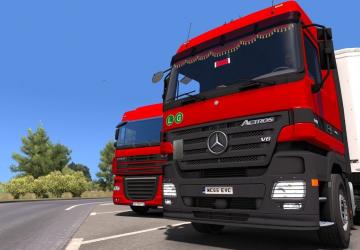 Мод Mercedes Actros MP2 версия 3.0 для Euro Truck Simulator 2 (v1.31.x, 1.32.x)