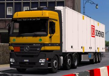 Мод Mercedes Actros MP2 версия 3.2 для Euro Truck Simulator 2 (v1.32.x, - 1.34.x)