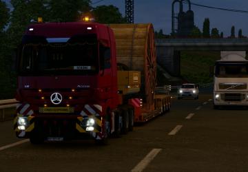 Мод Mercedes-Benz Actros MP3 Reworked версия 2.3 для Euro Truck Simulator 2 (v1.31.x)