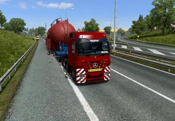 Мод Mercedes-Benz Actros MP3 Reworked версия 2.5 для Euro Truck Simulator 2 (v1.31.x, 1.32.x)