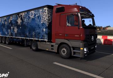 Мод Mercedes-Benz Actros MP3 Reworked версия 3.2 для Euro Truck Simulator 2 (v1.37.x)