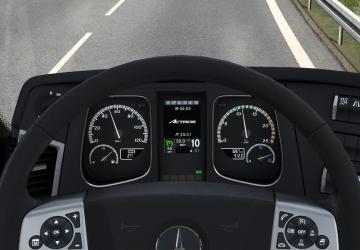 Мод Mercedes Actros MP4 Improved Dashboard версия 1.3 для Euro Truck Simulator 2 (v1.48.x)