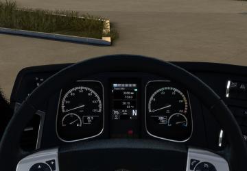 Мод Mercedes Actros MP4 Improved Dashboard версия 1.1 для Euro Truck Simulator 2 (v1.45.x)