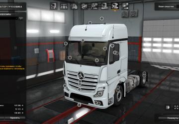Мод Mercedes Actros MP4 Reworked версия 1.3 для Euro Truck Simulator 2 (v1.31.x)