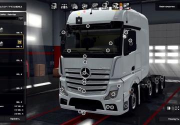 Мод Mercedes Actros MP4 Reworked версия 1.6 для Euro Truck Simulator 2 (v1.32.x, 1.33.x)