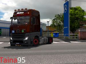 Мод Mercedes Actros MP4 версия 1.16 для Euro Truck Simulator 2 (v1.25.x)