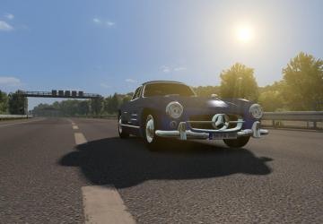 Мод Mercedes Benz 300SL версия 1.0 для Euro Truck Simulator 2 (v1.35.x, 1.36.x)