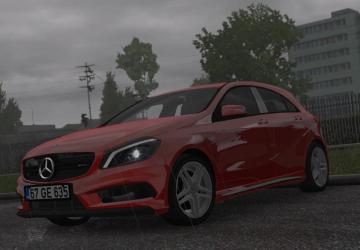 Мод Mercedes Benz A45 версия 1.2 для Euro Truck Simulator 2 (v1.33.x, 1.34.x)