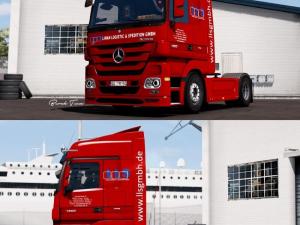 Мод Mercedes-Benz Actros + Krone Trailer версия 01.09.17 для Euro Truck Simulator 2 (v1.26-1.28)