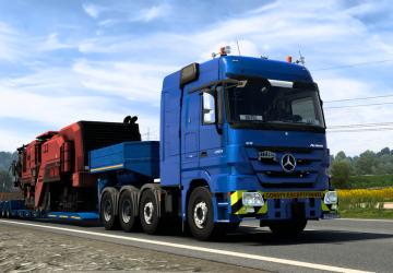 Мод Mercedes-Benz Actros MP3 версия 1.3.5.1 для Euro Truck Simulator 2 (v1.49.x)