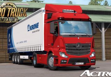 Мод Mercedes-Benz Actros MP4 fix версия 1.8.1 для Euro Truck Simulator 2 (v1.46.x)