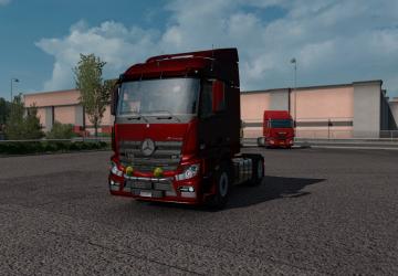 Мод Mercedes-Benz Actros MP4 fix версия 1.0 для Euro Truck Simulator 2 (v1.35.x)