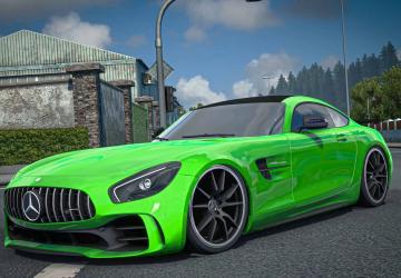Мод Mercedes Benz AMG GT R 2017 версия 1.5 для Euro Truck Simulator 2 (v1.49.x)