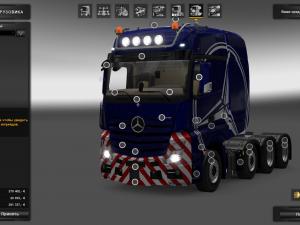 Мод Mercedes-Benz Big Stars Actros/Arocs SLT версия 1.3 для Euro Truck Simulator 2 (v1.25.x, 1.26.x)