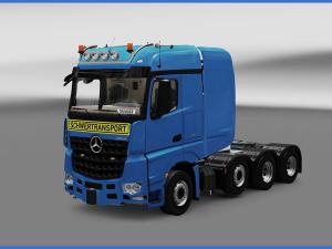 Мод Mercedes-Benz Big Stars Actros/Arocs SLT версия 1.4.7 для Euro Truck Simulator 2 (v1.27.x)