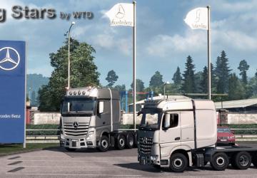 Мод Mercedes-Benz Big Stars Actros/Arocs SLT версия 1.5.3.5 для Euro Truck Simulator 2 (v1.33.x)