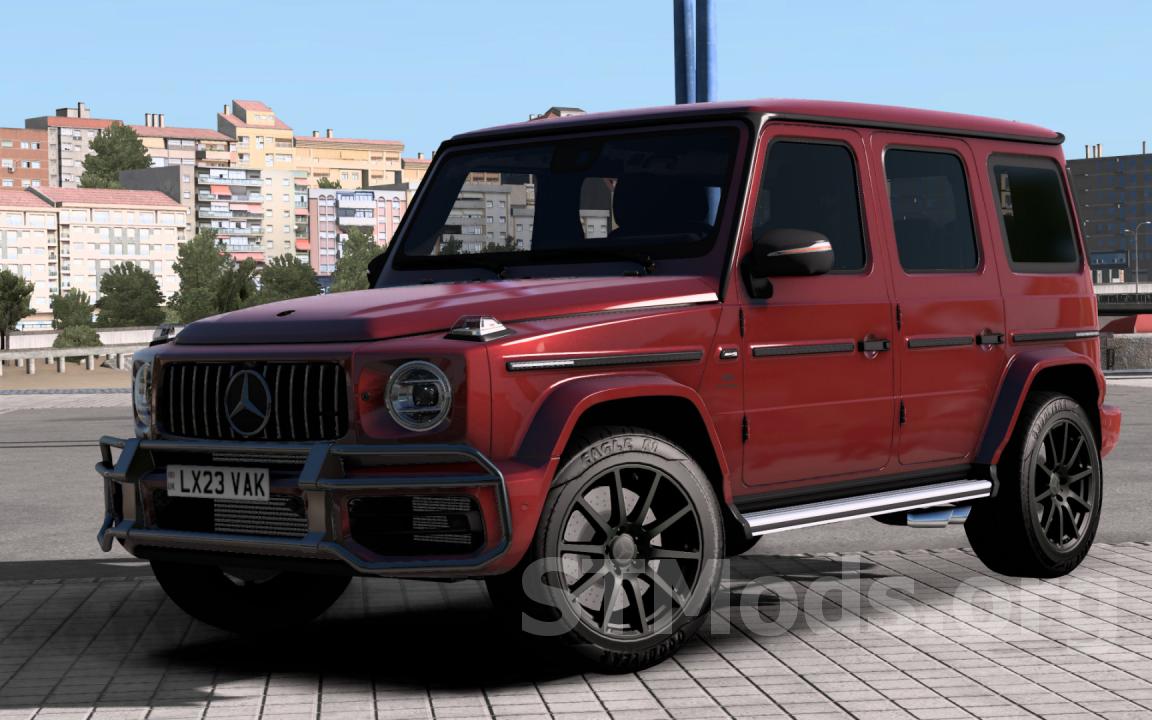 Скачать мод Mercedes-Benz G63 AMG 2022 версия 1.4 для Euro Truck Simulator  2 (v1.50.x)